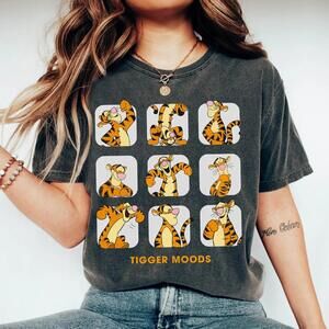Disney Tigger Moods Shirt, Cute Tigger Emotions Winnie The Pooh T Shirt